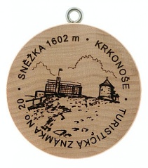 turistick znmka Snka - Krkonoe (vrchol)